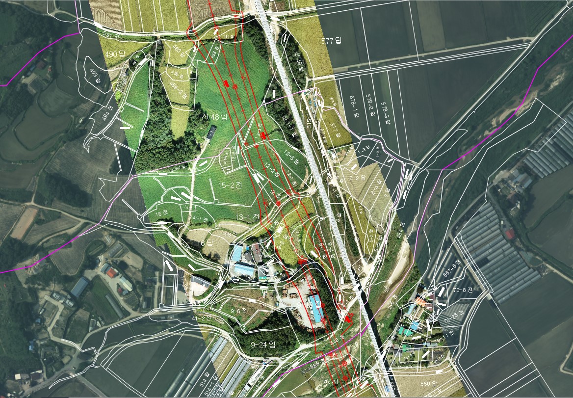 성남~장호원 도로건설공사(제6공구) 기본 및 실시설계용역 (지적기반 UAV 영상제작)